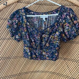 Jessica Simpson Multicolor Floral Blouse